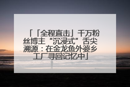 「全程直击」千万粉丝博主“沉浸式”舌尖溯源：在金龙鱼外婆乡工厂寻回记忆中
