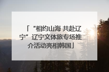 “相约山海 共赴辽宁”辽宁文体旅专场推介活动亮相韩国
