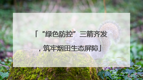 “绿色防控”三箭齐发，筑牢烟田生态屏障
