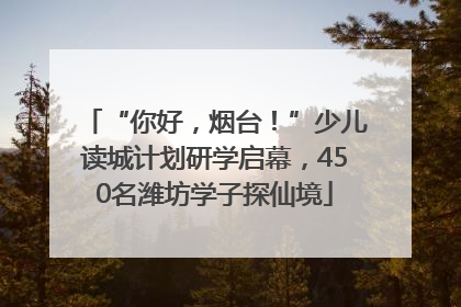 “你好，烟台！”少儿读城计划研学启幕，450名潍坊学子探仙境