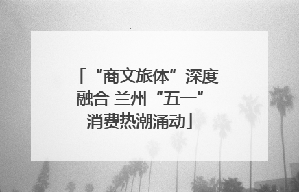 “商文旅体”深度融合 兰州“五一”消费热潮涌动