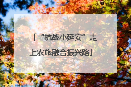 “抗战小延安”走上农旅融合振兴路