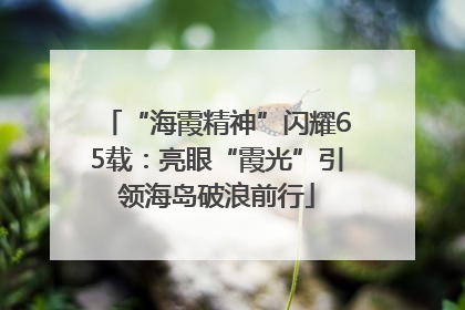 “海霞精神”闪耀65载：亮眼“霞光”引领海岛破浪前行