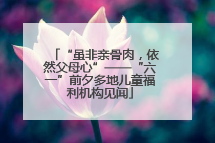 “虽非亲骨肉，依然父母心”——“六一”前夕多地儿童福利机构见闻