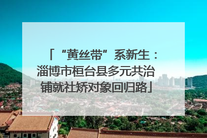“黄丝带”系新生：淄博市桓台县多元共治铺就社矫对象回归路