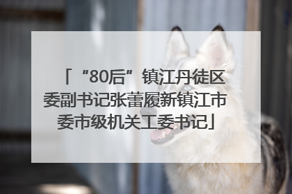 “80后”镇江丹徒区委副书记张蕾履新镇江市委市级机关工委书记