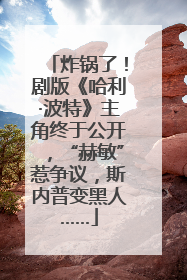 炸锅了！剧版《哈利·波特》主角终于公开，“赫敏”惹争议，斯内普变黑人……