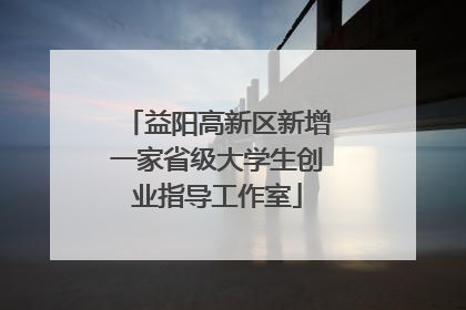 益阳高新区新增一家省级大学生创业指导工作室