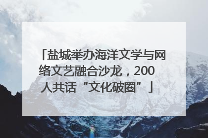 盐城举办海洋文学与网络文艺融合沙龙，200人共话“文化破圈”