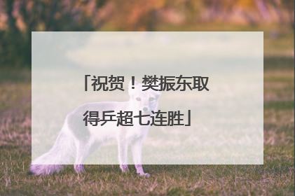 祝贺！樊振东取得乒超七连胜