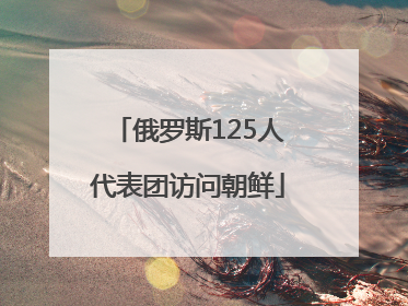 俄罗斯125人代表团访问朝鲜