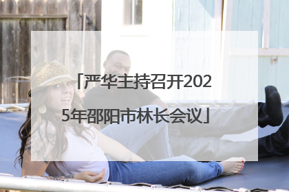 严华主持召开2025年邵阳市林长会议
