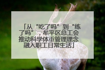 从“吃了吗”到“练了吗”，牟平区总工会推动科学体重管理理念融入职工日常生活