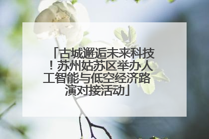 古城邂逅未来科技！苏州姑苏区举办人工智能与低空经济路演对接活动