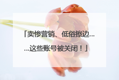 卖惨营销、低俗擦边……这些账号被关闭！