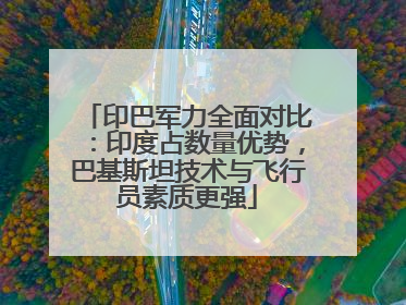 印巴军力全面对比：印度占数量优势，巴基斯坦技术与飞行员素质更强