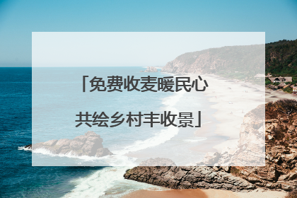 免费收麦暖民心 共绘乡村丰收景