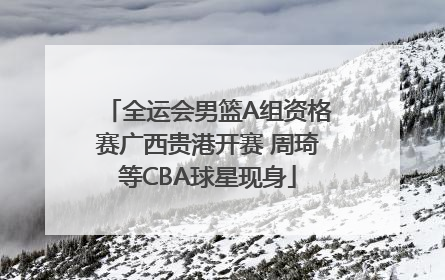 全运会男篮A组资格赛广西贵港开赛 周琦等CBA球星现身