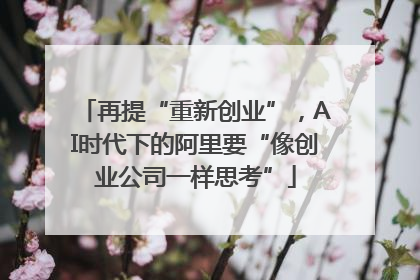 再提“重新创业”，AI时代下的阿里要“像创业公司一样思考”