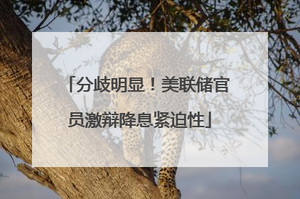 分歧明显！美联储官员激辩降息紧迫性