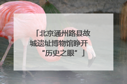 北京通州路县故城遗址博物馆睁开“历史之眼”