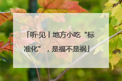听·见丨地方小吃“标准化”，是福不是祸