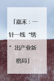 嘉禾：一针一线“绣”出产业新格局