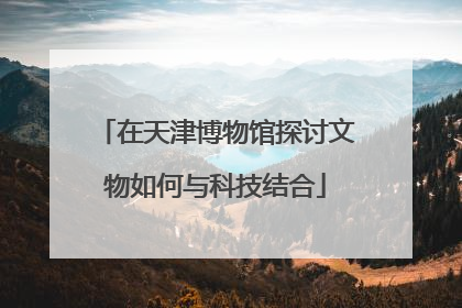 在天津博物馆探讨文物如何与科技结合
