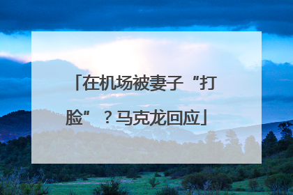 在机场被妻子“打脸”？马克龙回应