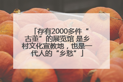 存有2000多件“古董”的展览馆 是乡村文化宣教地，也是一代人的“乡愁”