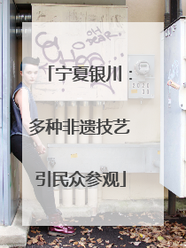 宁夏银川：多种非遗技艺引民众参观