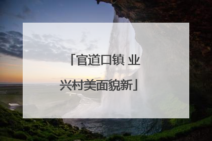 官道口镇 业兴村美面貌新
