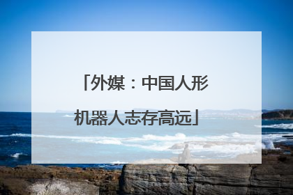 外媒：中国人形机器人志存高远