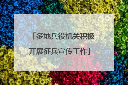多地兵役机关积极开展征兵宣传工作
