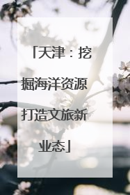 天津：挖掘海洋资源打造文旅新业态