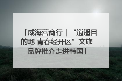 威海营商行｜“逍遥目的地 青春经开区”文旅品牌推介走进韩国