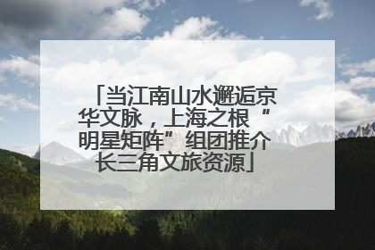 当江南山水邂逅京华文脉，上海之根“明星矩阵”组团推介长三角文旅资源