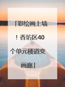 彩绘画上墙！香坊区40个单元楼道变画廊