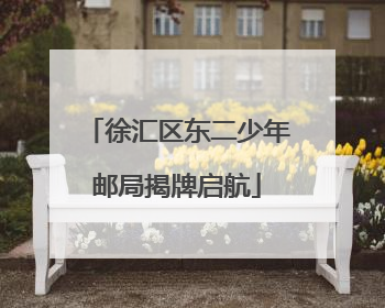 徐汇区东二少年邮局揭牌启航