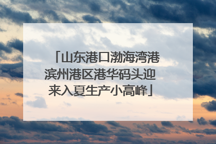 山东港口渤海湾港滨州港区港华码头迎来入夏生产小高峰