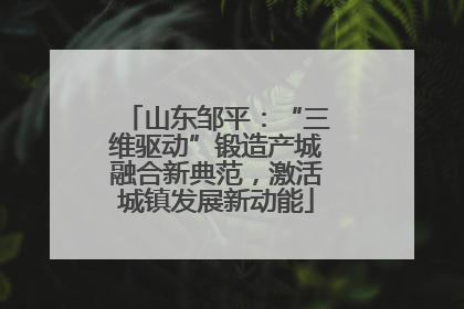 山东邹平：“三维驱动”锻造产城融合新典范，激活城镇发展新动能