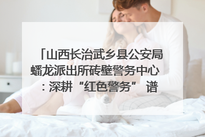 山西长治武乡县公安局蟠龙派出所砖壁警务中心：深耕“红色警务” 谱写“平安答卷”