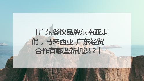广东餐饮品牌东南亚走俏，马来西亚-广东经贸合作有哪些新机遇？