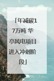 年减碳17万吨 华亭风电项目进入冲刺阶段
