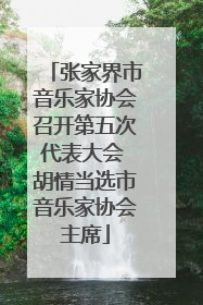 张家界市音乐家协会召开第五次代表大会 胡情当选市音乐家协会主席