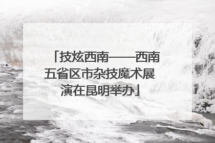 技炫西南——西南五省区市杂技魔术展演在昆明举办