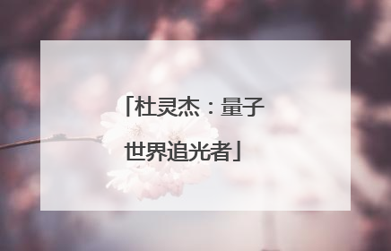 杜灵杰：量子世界追光者
