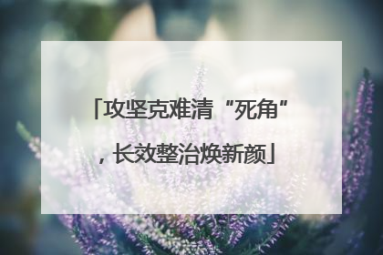 攻坚克难清“死角”，长效整治焕新颜