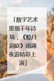 数字艺术重现千年诗境，《赊月洞庭》南湖夜游精彩上演