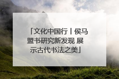 文化中国行丨侯马盟书研究新发现 展示古代书法之美
